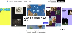 Different types of website design on Figma