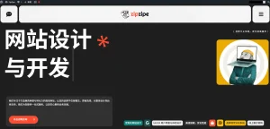ZipZipe's service page for website design