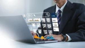 SEO Analysis Computer Page Search Engine Optimization Marketing Traffic Ranking Website.