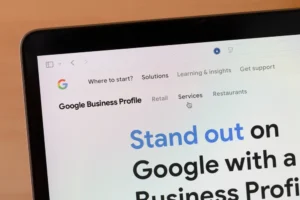 Google Business Profile website.