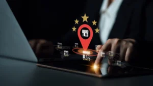 Local business ranking concept highlights brand visibility